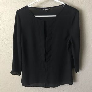 Express Black Blouse